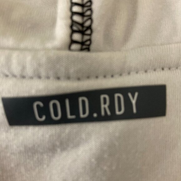 Adidas Cold.rdy Men's White/Gray Raglan Training Logo Pullover Hoodie Size 2XL - Picture 16 of 16